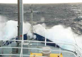 Waves Over the Bow