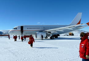 Airbus Landing in McMurdo